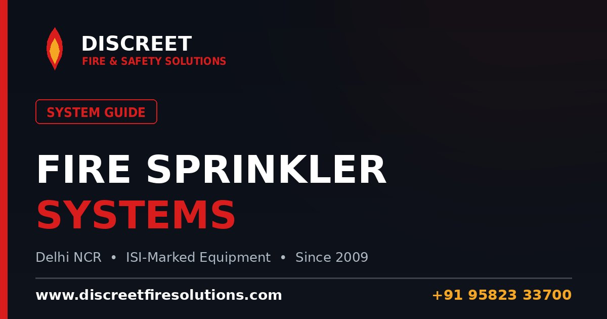 Fire Sprinkler Systems: Types, Working & Cost in India — Discreet Fire and Safety Solutions